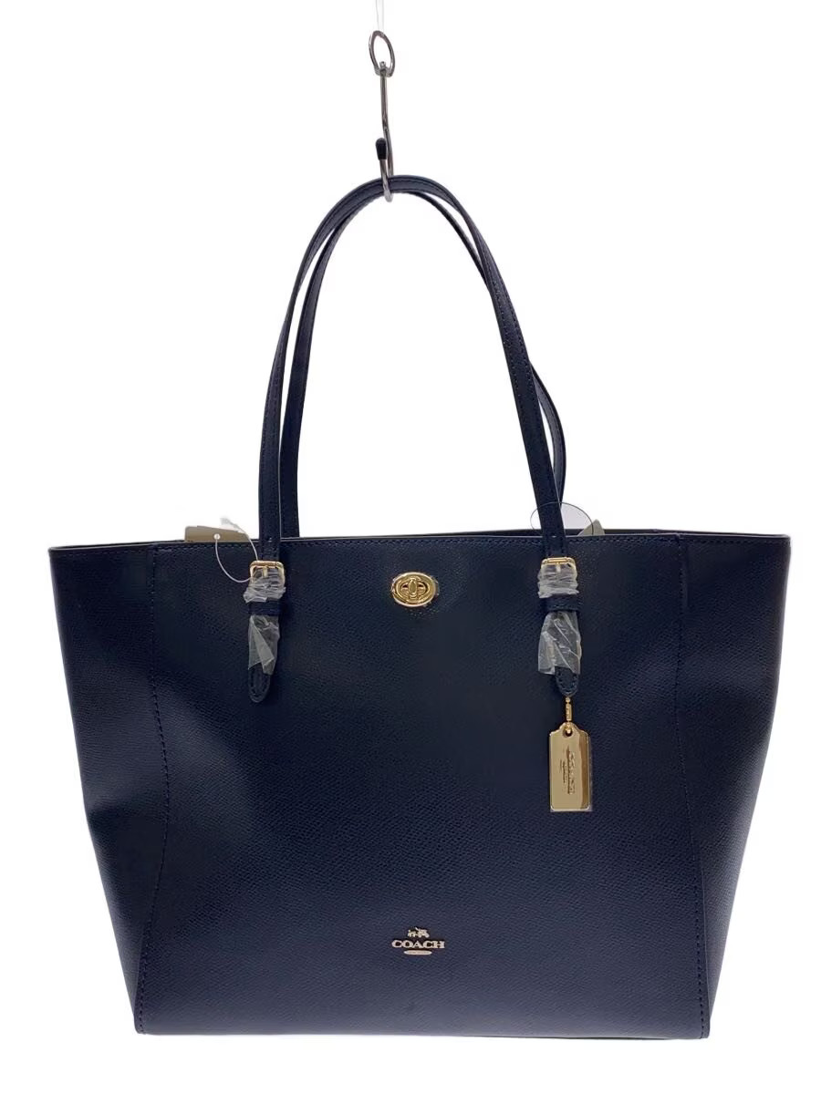 COACH Tote Bag PVC NVY Solid 37142