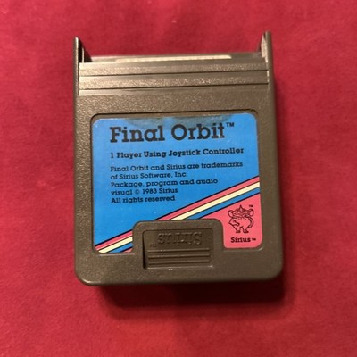 Final Orbit Cartridge Atari 400/800/XL/XE - RARE Sirius