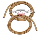 <!--F#f_0-->Holden Monaro Coupe REAR Inner Weather Seal Door Belt PAIR BUCKSKIN L+R HQ HJ HX<!--F/-->