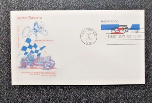 Fdc USA Racing Indianapolis Speedway 1909 September 2  1978  15 Cent Multi 584