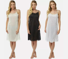 Ladies Anti Static Cling Resistant Knee Length Undergarment Slip Size 10-28