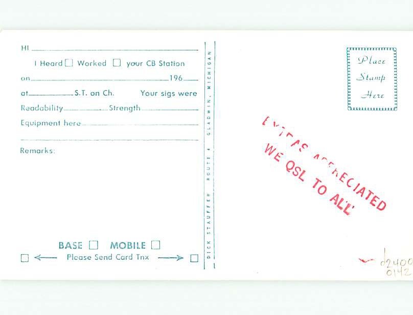 Vintage Qsl Ham Radio Card Joice Iowa IA make an offer t1629 eBay