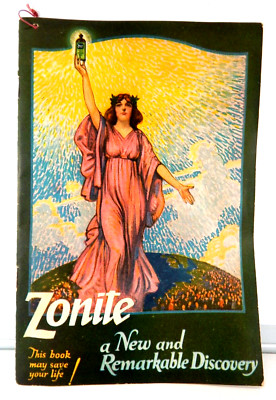RARE!! ORIGINAL ZONITE PAMPHLET, THE GREATEST OF ALL ANTISEPTICS, 1922
