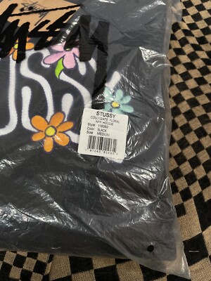 Stussy Collegiate Floral App Hoodie - M, L (Chat to choose size