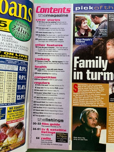 TV QUICK mag 9-September-2000 Coronation Street S Club 7 Big Brother PAUL FOX UK - Picture 2 of 2