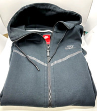 NIKE Tech Fleece Knit Sportswear Windrunner Black Mens Hoodie Full Zip M Jacket