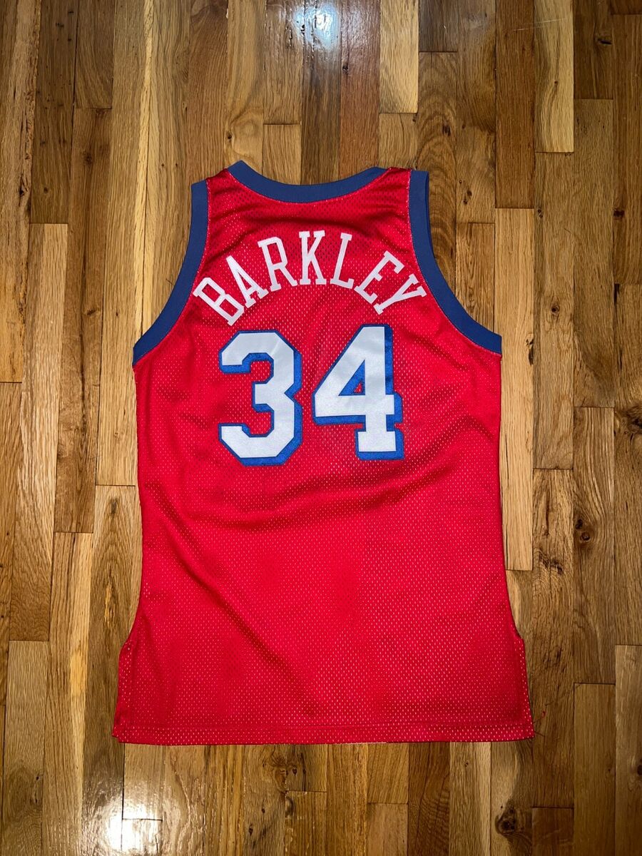 CHARLES BARKLEY Champion PHILADELPHIA 76ERS Authentic Jersey CHARLES BARKLEY Champion PHILADELPHIA 76ERS Authentic Jersey