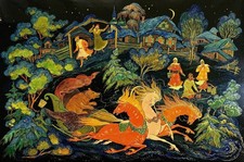Boîte en laque russe de Palekh. Œuvre d'auteur !