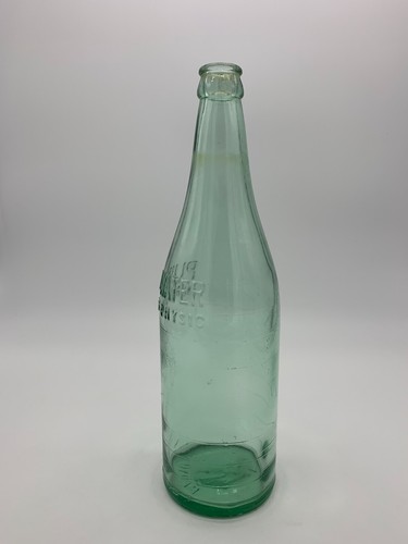 Antique Vintage Aqua Glass Pluto Water America's Physic Bottle 11" Crown Top - Picture 4 of 10