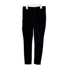 J CREW 10" High-Rise Skinny Jeans Women's 27 Black Cotton Blend Stretch J6582
