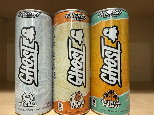 Rare Exclusive Ghost Energy Drink OG Original 8.4 FL. OZ. 3pk Full Drink