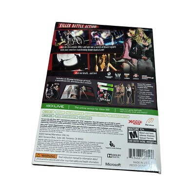Killer Is Dead -- Limited Edition (Microsoft Xbox 360, 2013) for