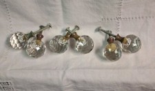 Faceted Glass Prism Cabinet Knob Drawer Pulls...