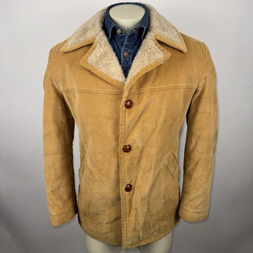 Vintage Mcgregor Corduroy Sherpa Lined Tan Coat Large… - Gem Vintage Mcgregor Corduroy Sherpa Lined Tan Coat Large… - Gem
