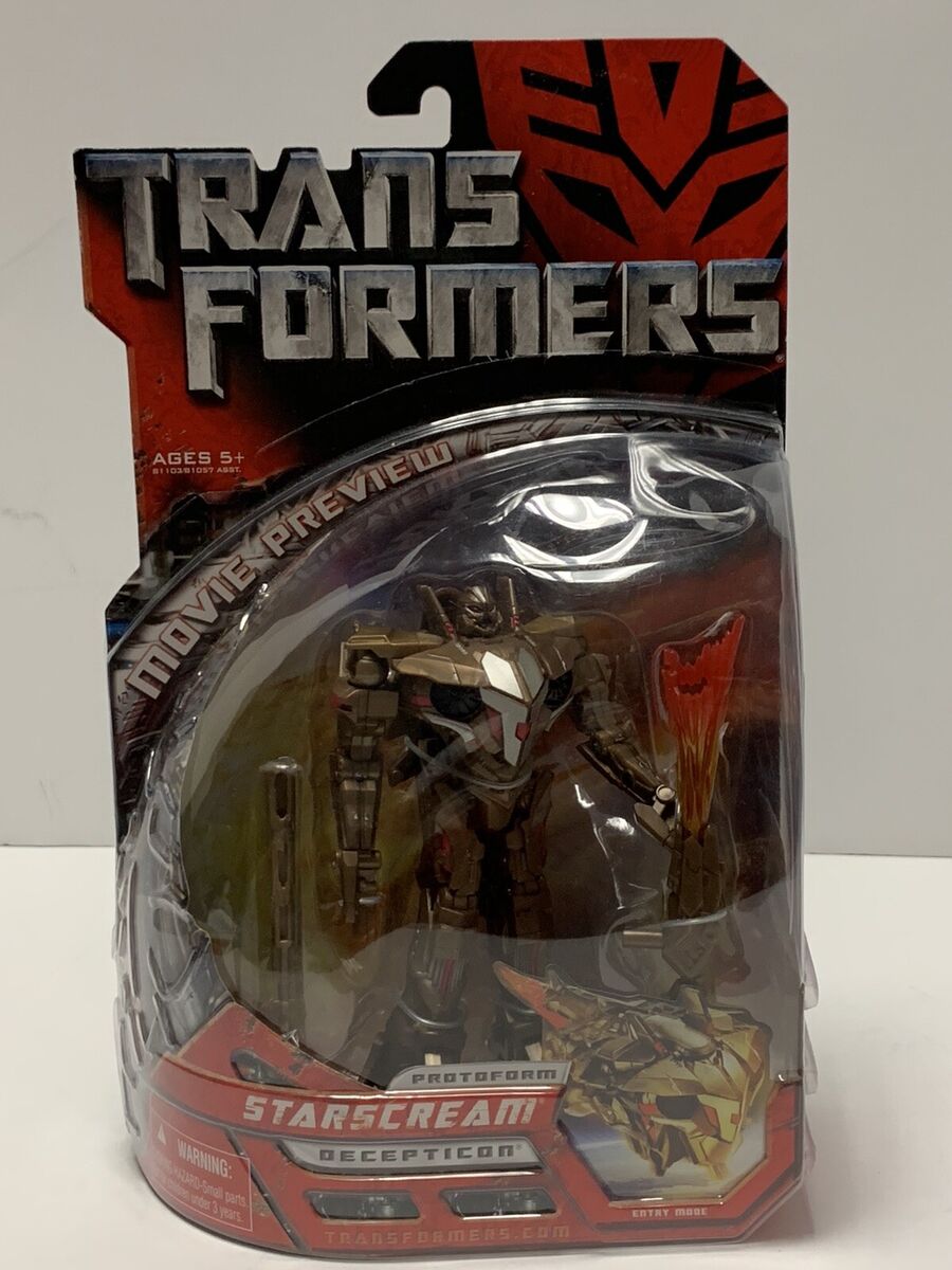Transformers Movie Preview Protoform Starscream - Deluxe Transformers Movie Preview Protoform Starscream - Deluxe