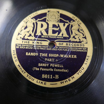 78rpm SANDY POWELL sandy the shop walker