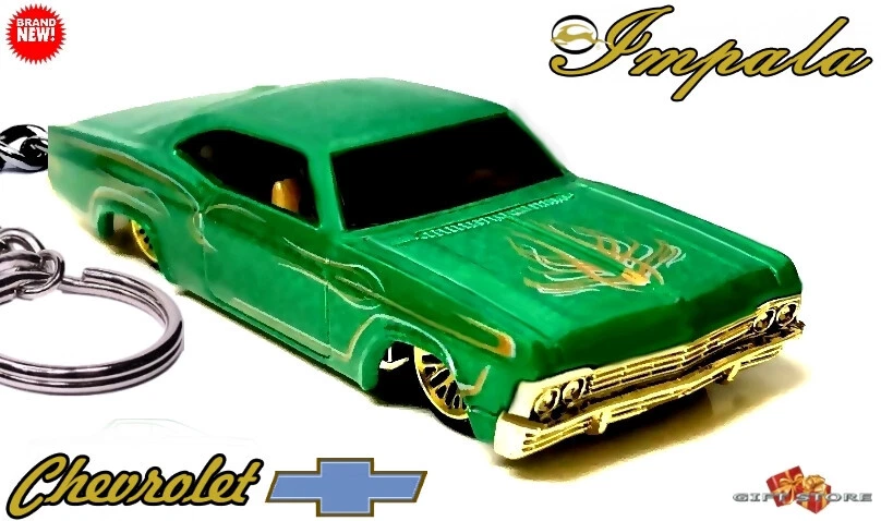🎁🚦HTF KEYCHAIN 65 GREEN CHEVY IMPALA SS LOWRIDER CUSTOM Ltd Ed.💕NICE GIFT💕🎁 - Image 3 of 4