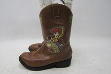 Disney Toy Story Woody Toddler Size 8 Brown Zip Light Up Cowboy Western Boots