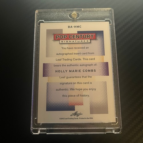 2013 Leaf Pop Century Holly Marie Combs Charmed Auto Card - 23/25 - Picture 2 of 2