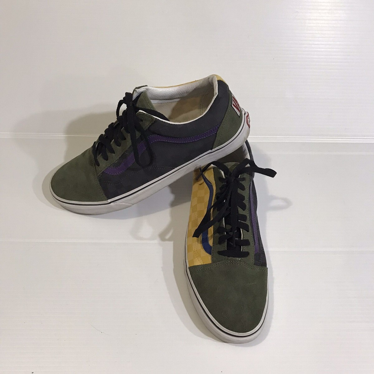 Vans Off The Wall Mens Classic Black Low Top Skateboard Shoe Sz 13 Vans Mens Size 13 Skate Grey Black Trim Off the Wall Low Top  main image 2