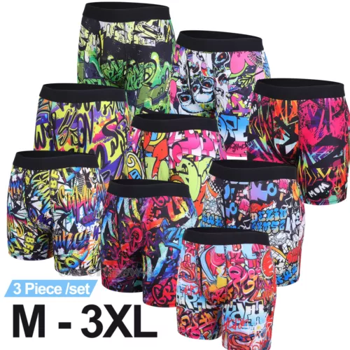 Men's Underwear Boxer Briefs Bamboo Viscose Trunks Soft Comfortable Multipack US - Picture 14 of 28