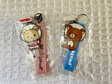 Round 1 Limited San-X Rilakkuma Korilakkuma Astronaut Keychain Strap Bundle Set