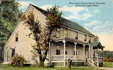 Postcard William Cullen Bryant House Great Barrington MA Divided Back Posted