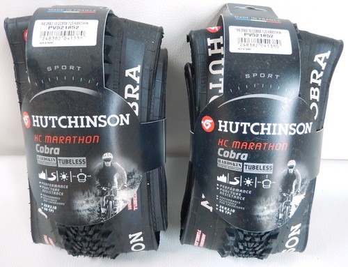 2 Tires Mountain Bike HUTCHINSON Cobra Marathon Tubeless Ready 26 X 2.10  New | eBay