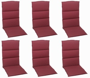 6x Go De Gartenmobel Hochlehner Sessel Auflagen Polster Kissen 18257 Bordeaux Ebay
