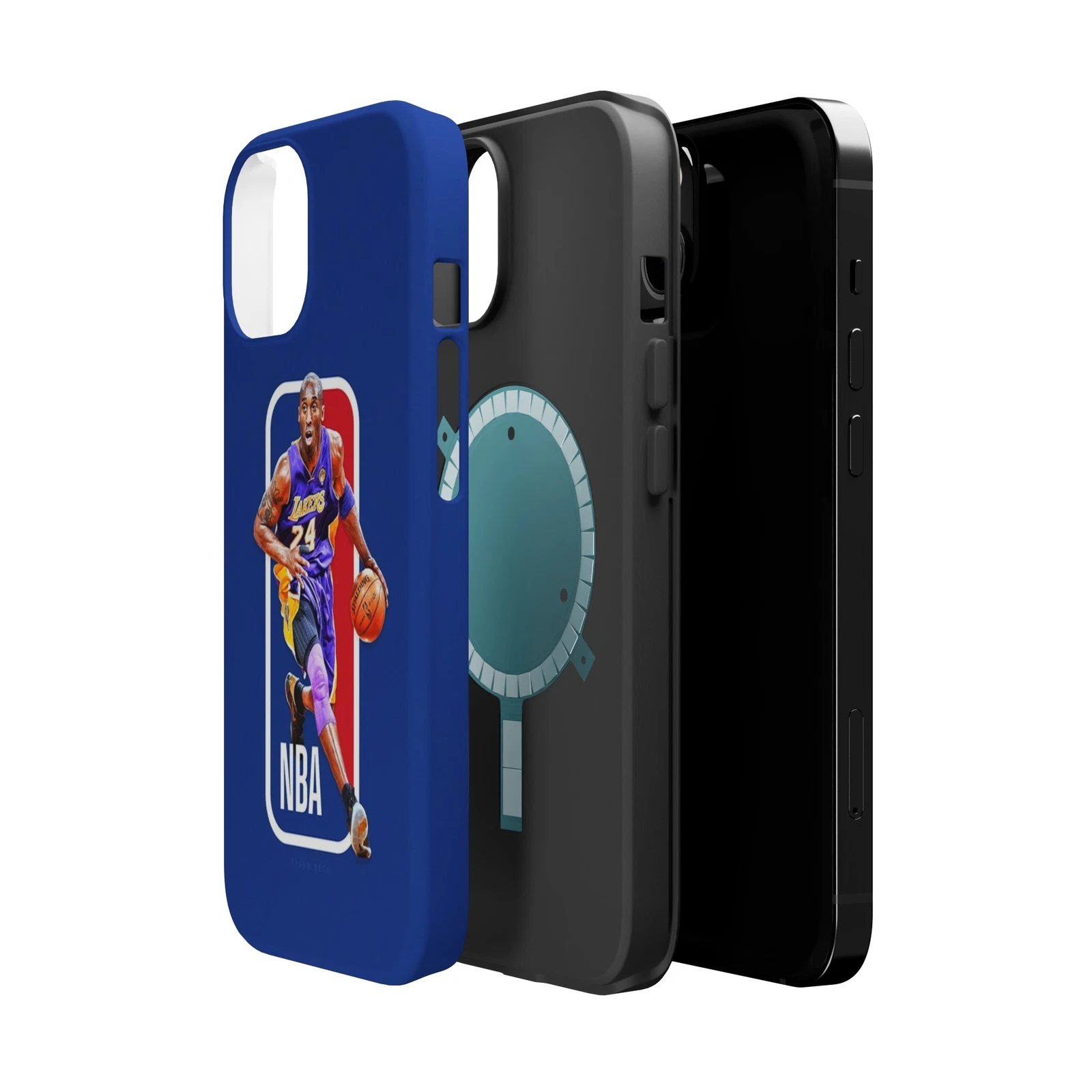 Kobe Bryant NBA Logo, Black Mamba Phone Case