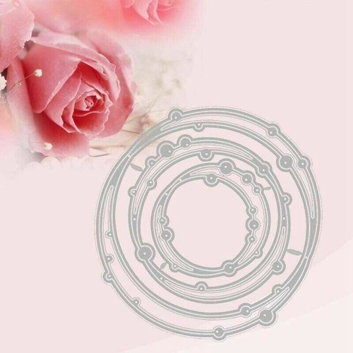 3D Spotty Circle Frame Metal Cutting Dies Scrapbooking Album Embossing Craft DIY - Picture 6 of 6
