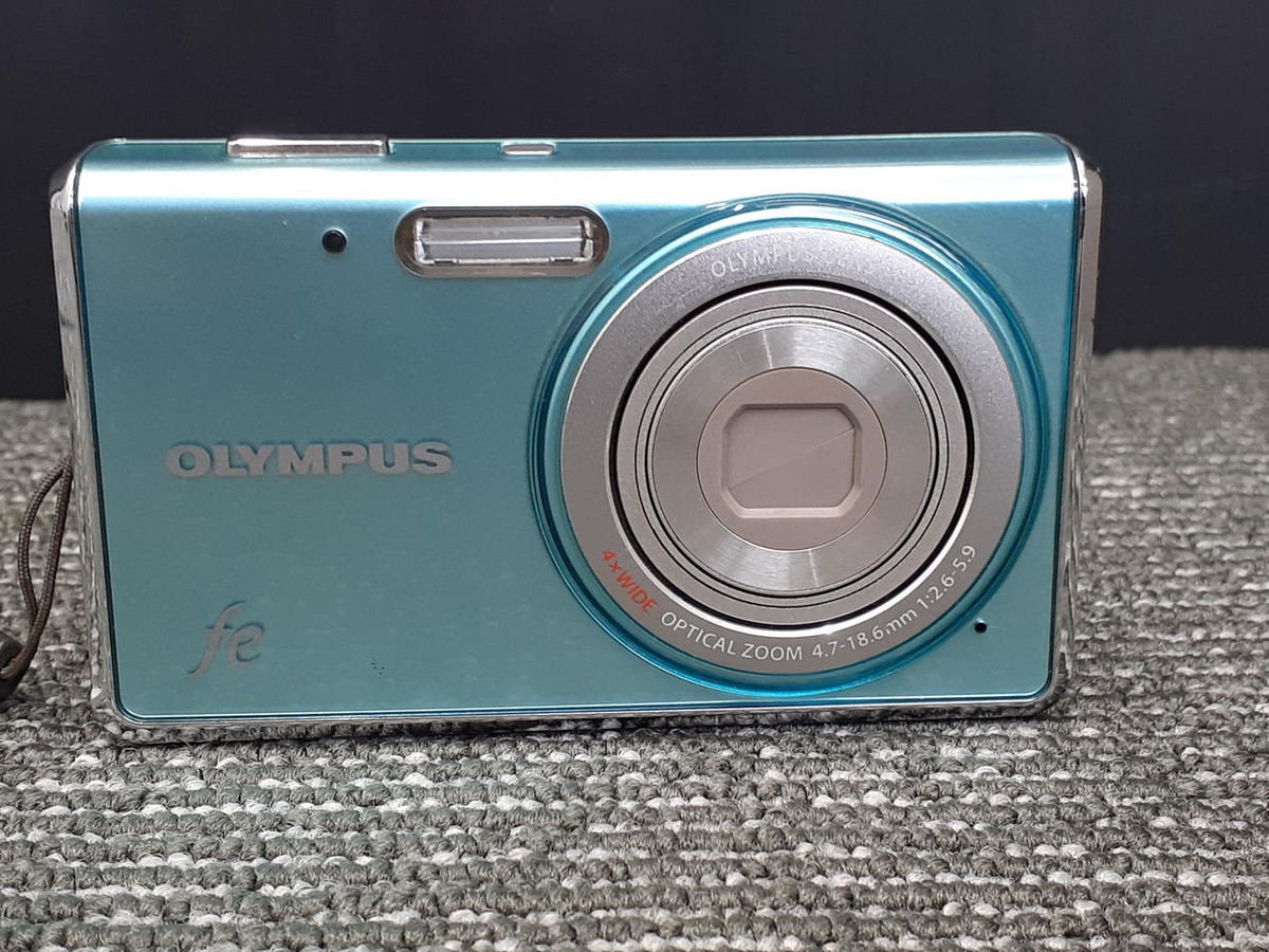OLYMPUS FE-4020 ブルー　コンデジ Olympus FE-4020 Blue Compact Digital Camera 14MP Japan Used