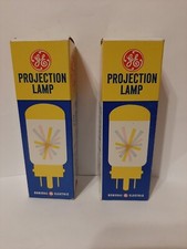 Lot of 2 Vintage GE DEP Projector Lamps in Original Boxes 120V 750 Watts LOOK 