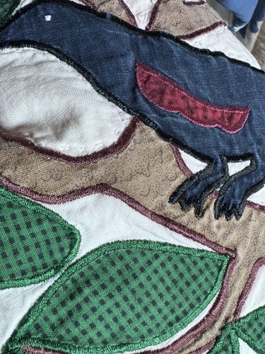 Vintage Baltimore Album Quilt Bedspread Primitive Colonial Amish 80"x81" Flawed - Picture 23 of 24