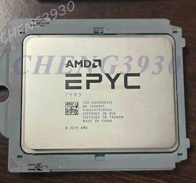 (Unlocked) AMD Miran EPYC 7Y83 64 core 128 threads 2.25Ghz 280W CPU processor 