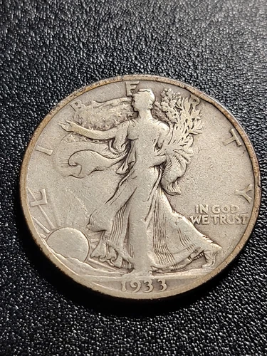 1933-S 50C Walking Liberty Half Dollar Nice Ch F-VF
