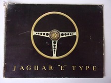 JAGUAR E TYPE S1 orig 1961 UK Mkt Spiral Bound Sales Brochure - Series 1