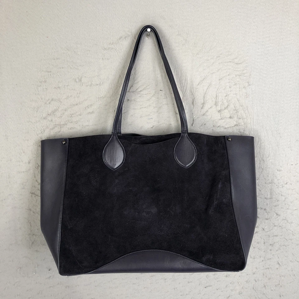 Rebecca Minkoff Tote With Wallet Purple Large Suede Pippa Unlined Handbag Bag - Image 2 of 4