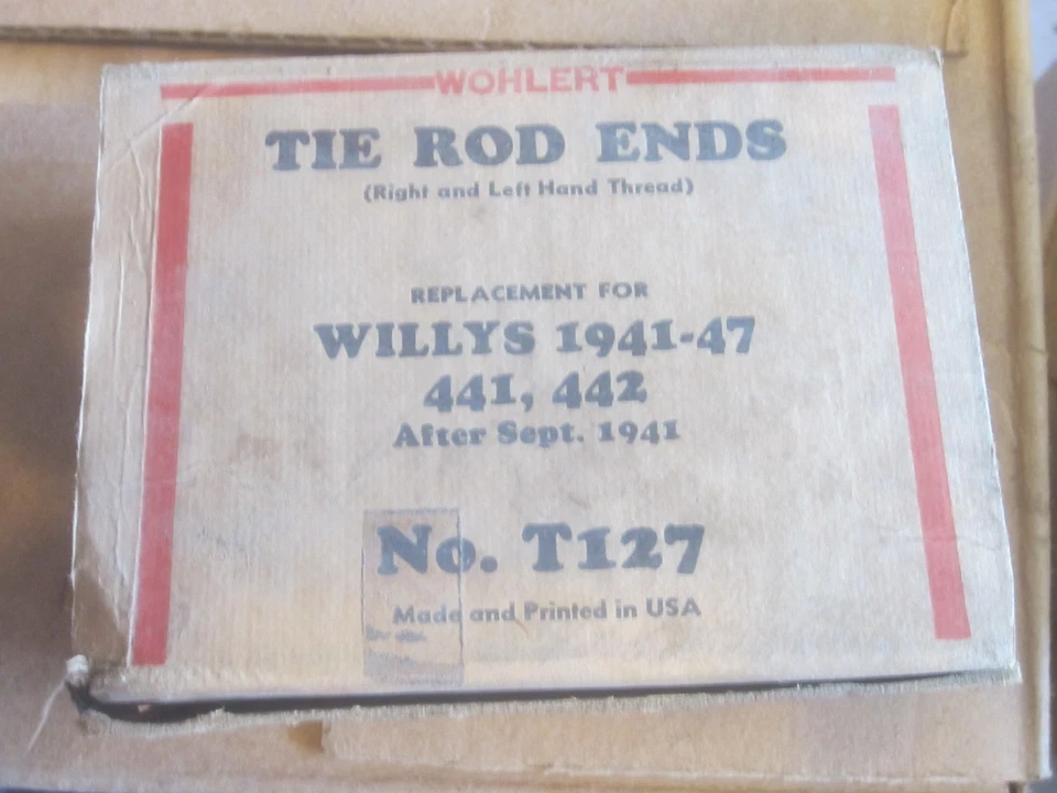 Nuevos extremos de barra de amarre 1941-1942-1946-1947 Willys 441-442 Foto 2 de 2