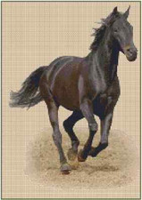 Galloping Horse Counted Cross Stitch CHART No. 2-62