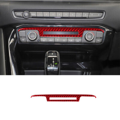 Red Carbon Fiber Interior Above Climate Control Cover Trim For Toyota Supra A90