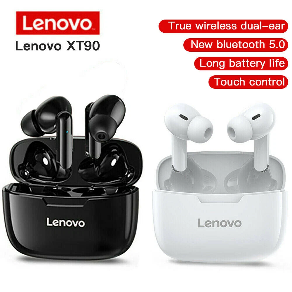 Lenovo XT90 TWS Wireless Earphone Bluetooth Earbuds Mic Waterproof Stereo Buds