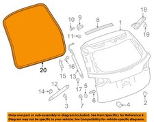 GM OEM 18-23 Equinox,Terrain Lift Gate Gate Hardware-Body W'strip 84329377