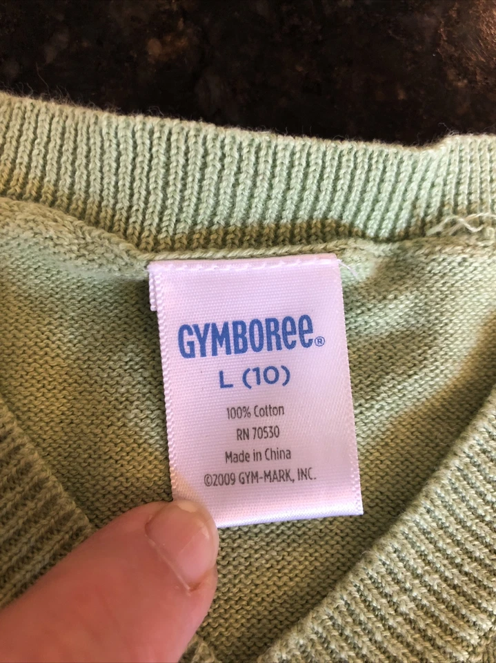 Suéter Gymboree Boys Grande (10) Verde Aguacate Argyle, ¡Nuevo! Foto 2 de 4