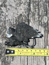 Vintage 1980 EAGLE In Flight Bergamot Brass Works Belt Buckle