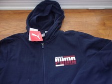 PUMA Original Sportswear Big Boys' Full-Zip Fleece Hoodie - Blue