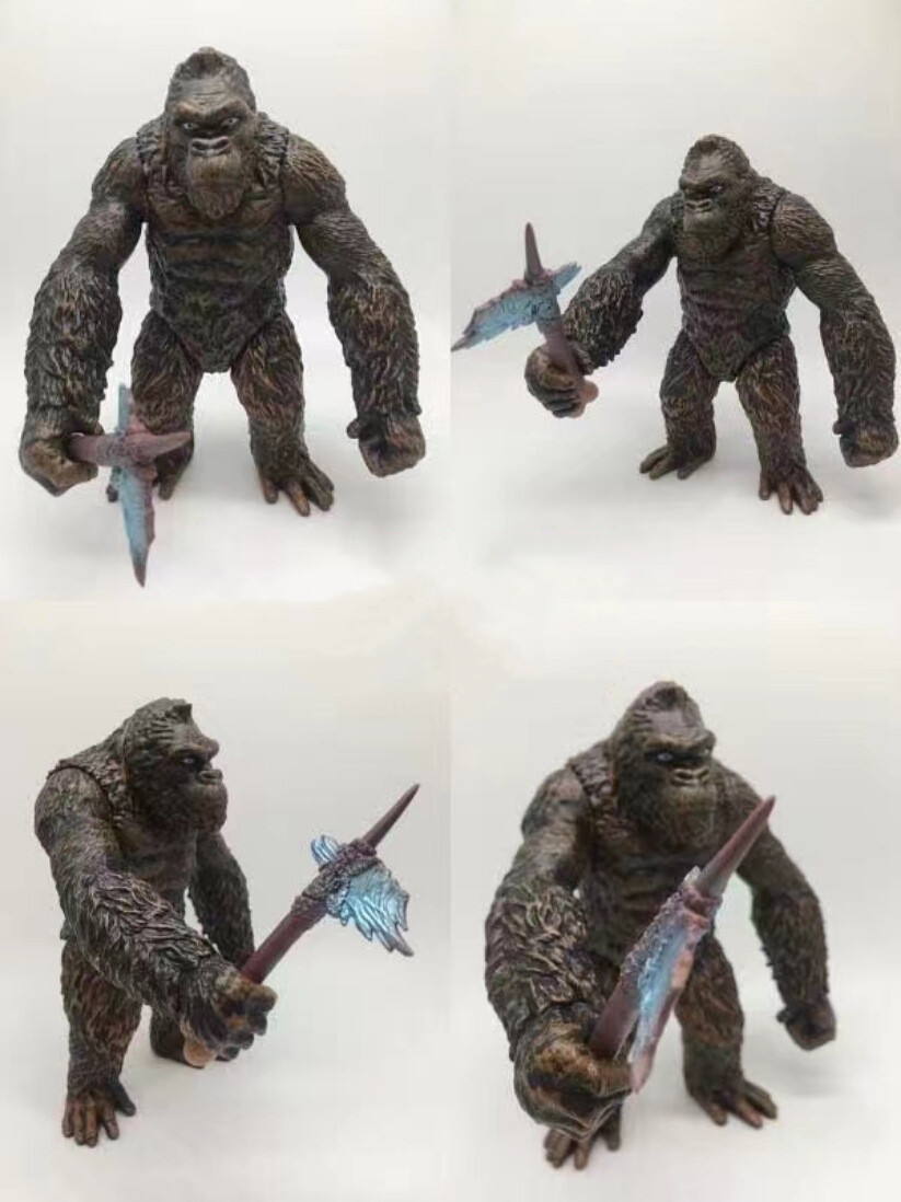 King Kong PVC Action Figure 6.5" Black Gorilla Model High Detail w/ Battle Axe