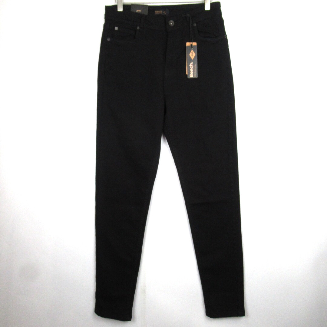 Bench Women's Skinny Jeans Size UK 12 EU 40 32L Denim Black 'Faye' BNWT