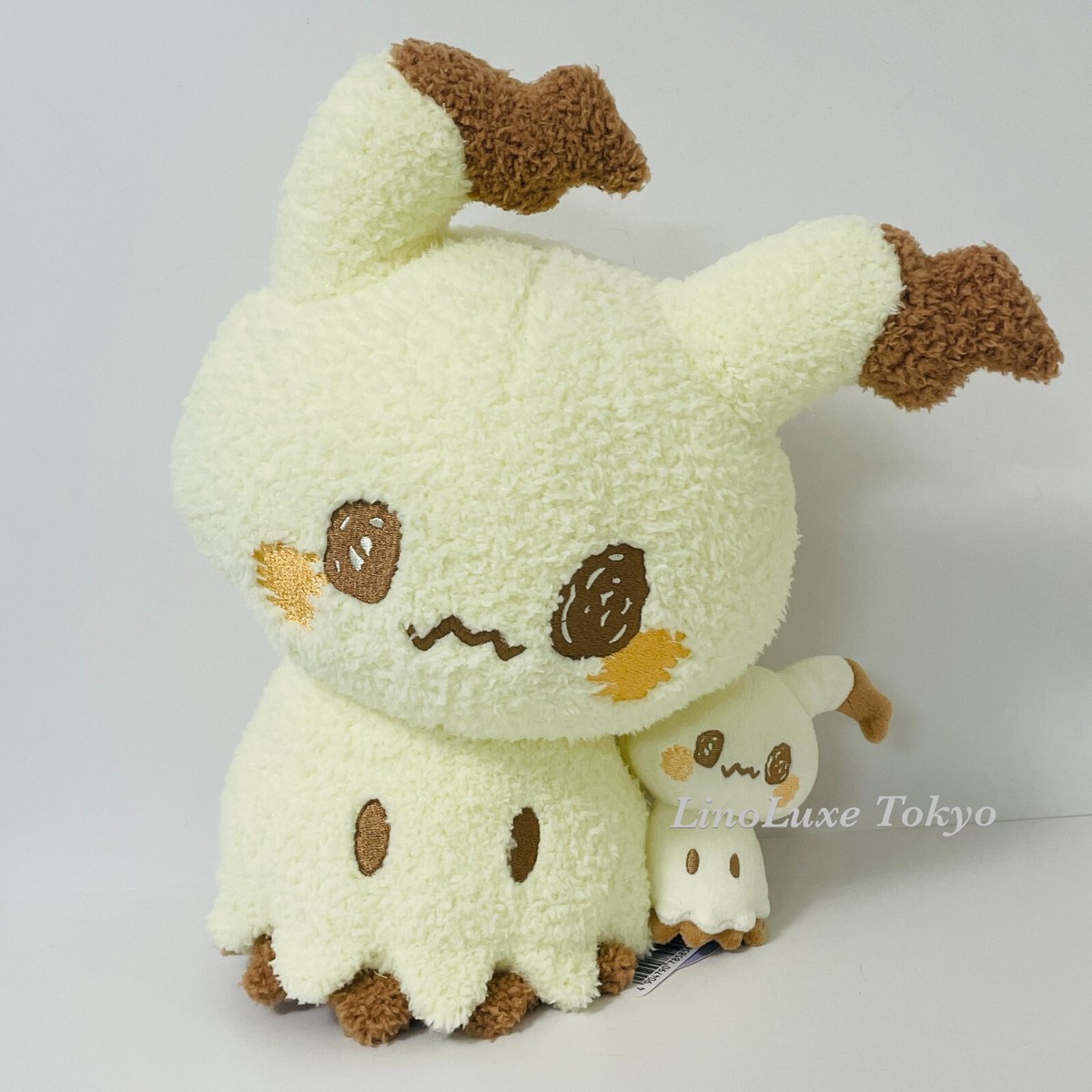 Pokemon Mimikyu Plush POKEPEACE Fluffy Stuffed Toy TAKARA TOMY