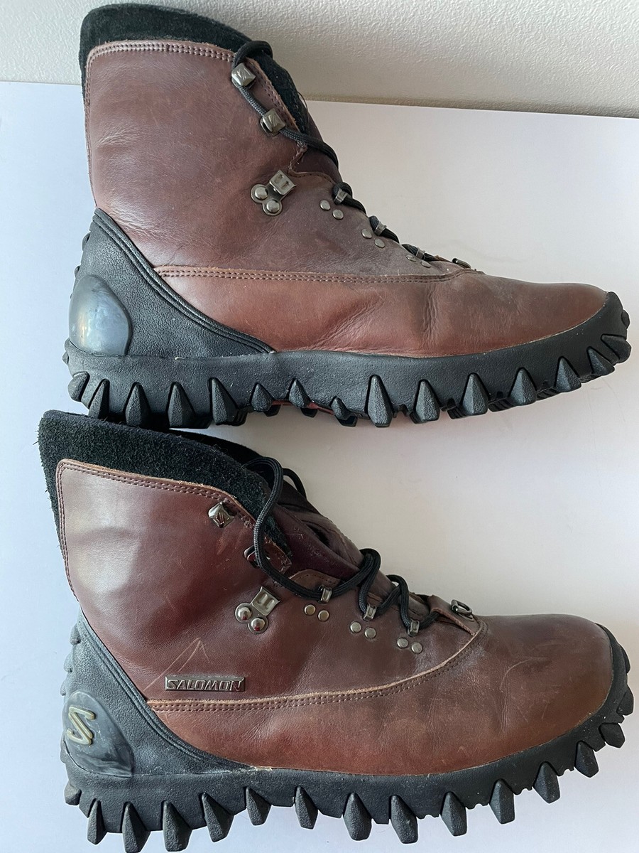 Salomon Brown Leather Contagrip CX Winter Hiking Boots  display picture 2